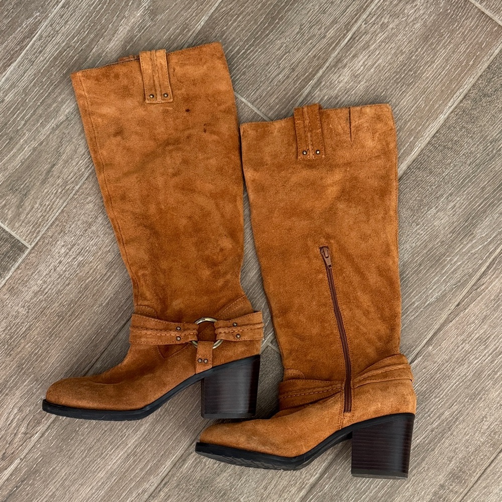 Jessica Simpson Brown Suede Heeled Boots- Worn Once!🥰💥